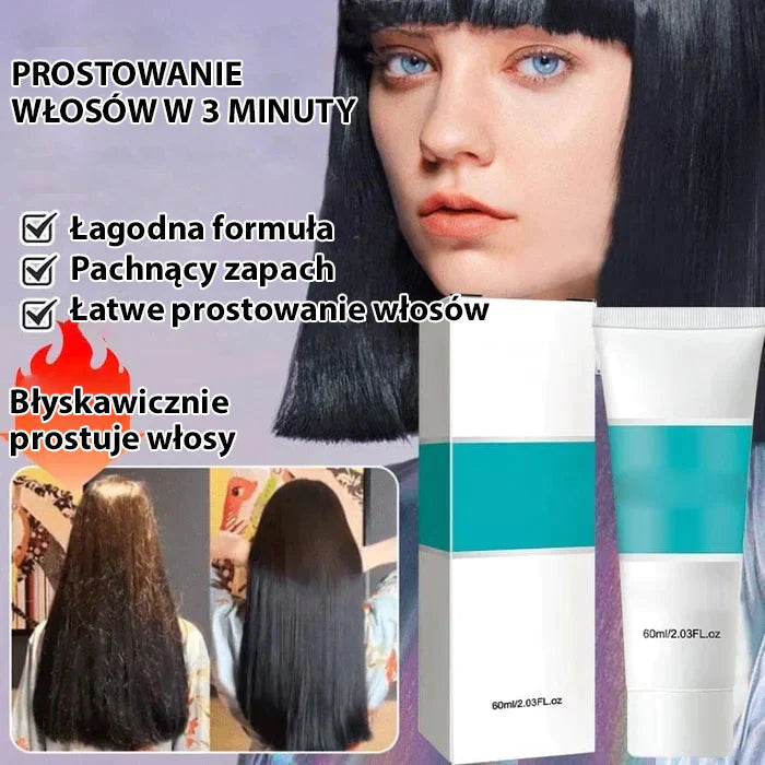 ??Keratynowy krem do prostowania włosów