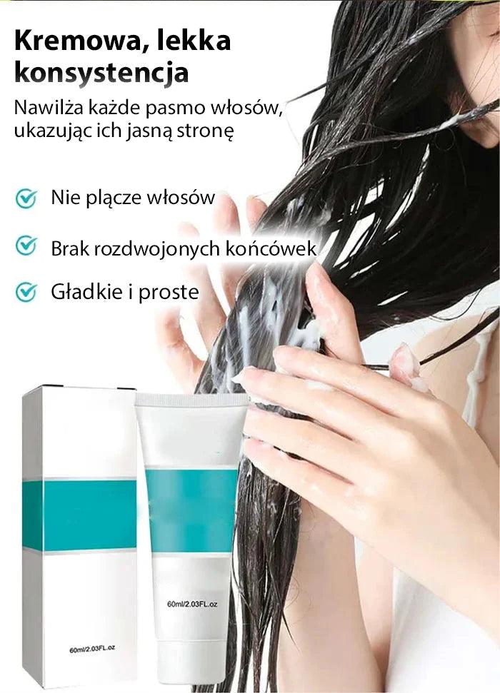 ??Keratynowy krem do prostowania włosów